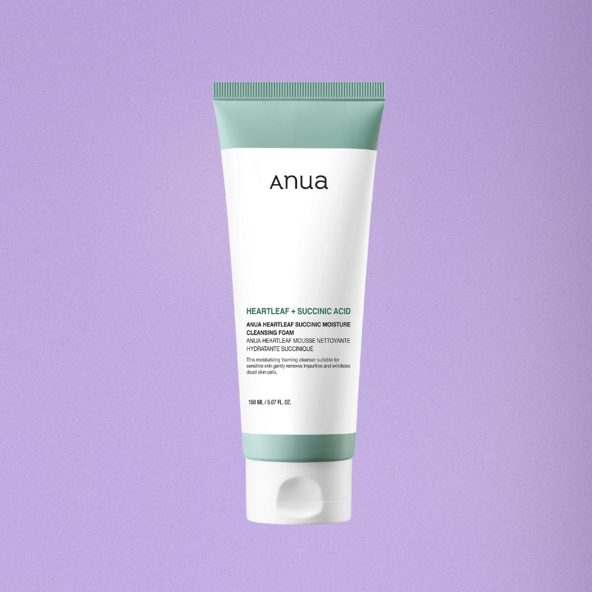 Anua Heartleaf Succinic Moisture Cleansing Foam 150ml
