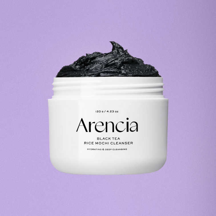 Arencia Black Tea Rice Mochi Cleanser 120g