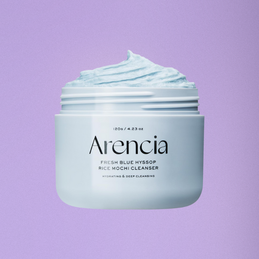 Arencia Fresh Blue Hyssop Rice Mochi Cleanser 120g