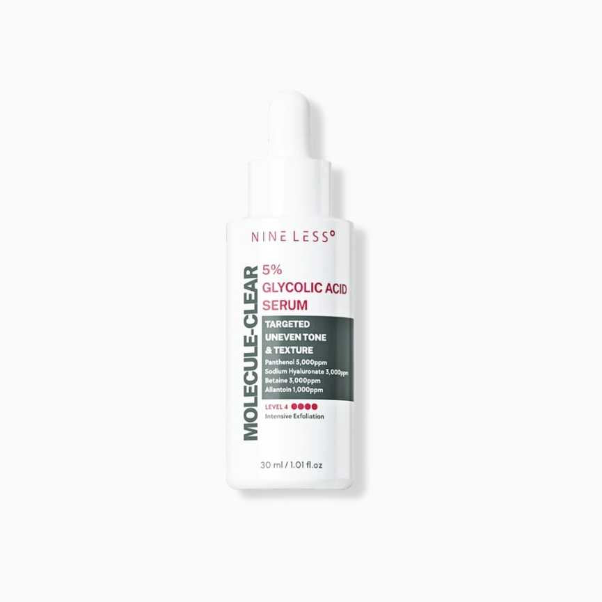 Nine Less Molecule-Clear 5% Glycolic Acid Serum 30ml