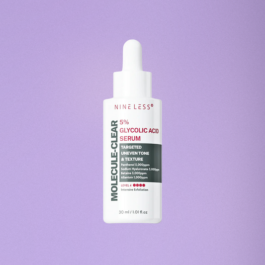 Nine Less Molecule-Clear 5% Glycolic Acid Serum 30ml